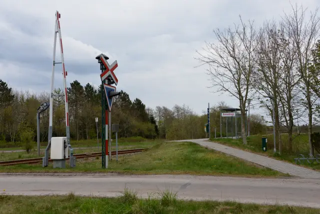 Billede af Amstrup Station.