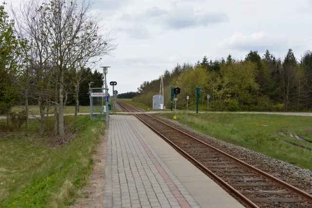 Billede af Amstrup Station.