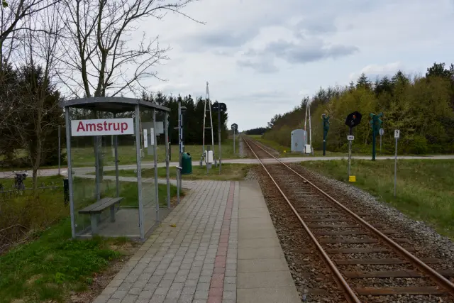 Billede af Amstrup Station.
