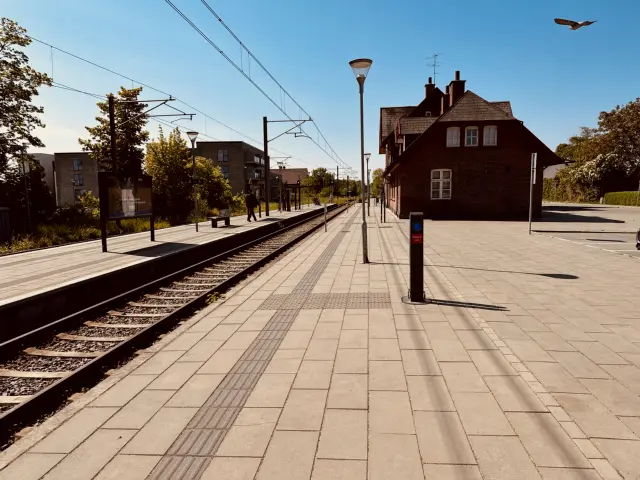 Billede af Hornslet Station.