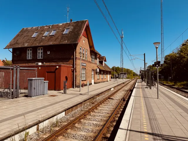 Billede af Hornslet Station.