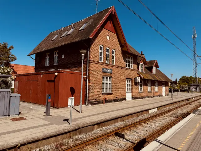 Billede af Hornslet Letbanestation.