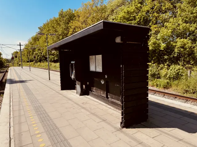 Billede af Skødstrup Letbanestation.