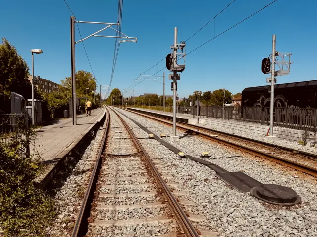Billede af Vestre Strandallé Station.