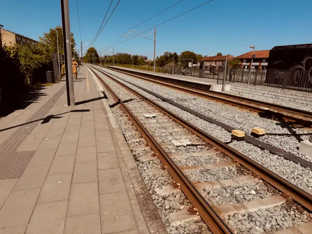 Billede af Vestre Strandallé Letbanestation.