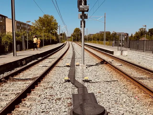 Billede af Vestre Strandallé Letbanestation.