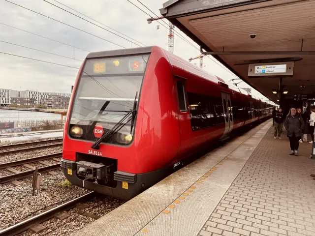 Billede af DSB SA 8114 fotograferet ud for Nordhavn S-togstrinbræt.