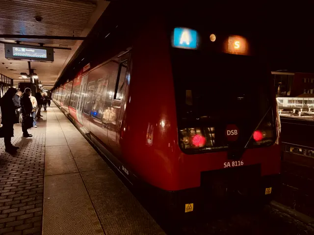 Billede af DSB SA 8116 fotograferet ud for Nordhavn S-togstrinbræt.