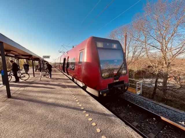 Billede af DSB SA 8165 fotograferet ud for Stengården S-togstrinbræt.