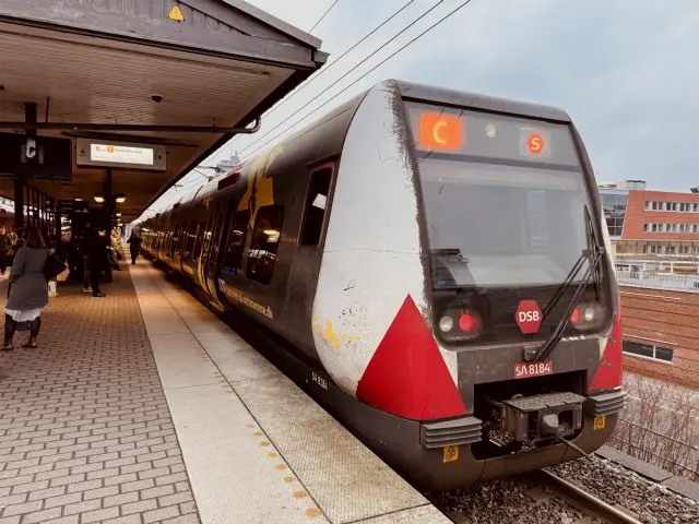 Billede af DSB SA 8184 fotograferet ud for Nordhavn S-togstrinbræt.
