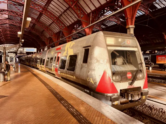 Billede af DSB SA 8185 fotograferet ud for København Hovedbanegård.