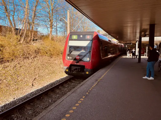 Billede af DSB SA 8192 fotograferet ud for Vangede S-togstrinbræt.