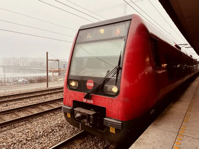 Billede af DSB SA 8195 fotograferet ud for Nordhavn S-togstrinbræt.