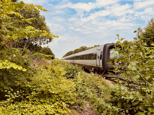 Billede af DSB MF 5022 fotograferet ud for Tvingstrup Station.