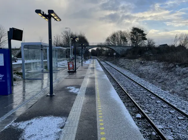 Billede af Hjørring Øst Station, sett mot øst