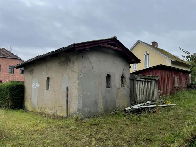 Billede af Bylderup-Bov Station set fra sporsiden.