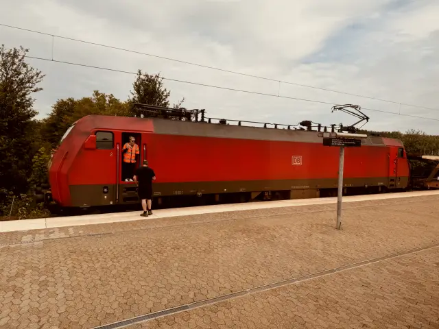 Billede af DBCSC EG 3107, tidligere DSB EG 3107 fotograferet ud for Nyborg Station.