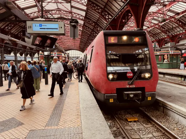 Billede af DSB SE 4115 fotograferet ud for København Hovedbanegård.