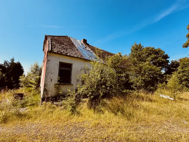 Billede af Sommersted Øst Stationskro, der er efterhånden ikke meget tilbage.