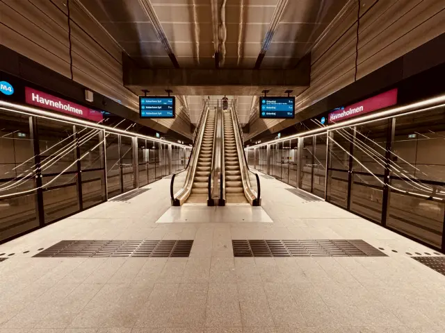 Billede af Havneholmen Metrostation.