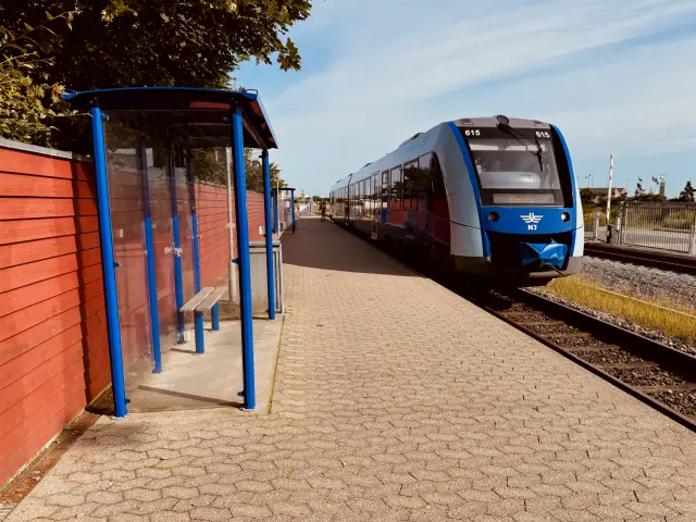 Billede af NJJ LM 615 fotograferet ud for Lilleheden Nordsømuseet Station.