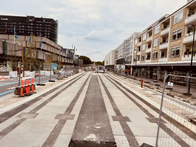 Billede af Lyngby Centrum Letbanestation.