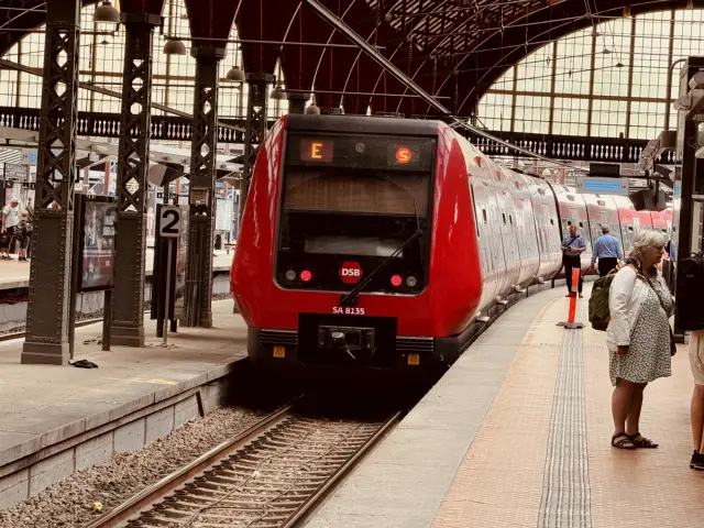Billede af DSB SA 8135 fotograferet ud for København Hovedbanegård.