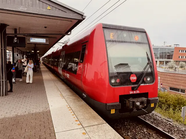 Billede af DSB SA 8135 fotograferet ud for Nordhavn S-togstrinbræt.