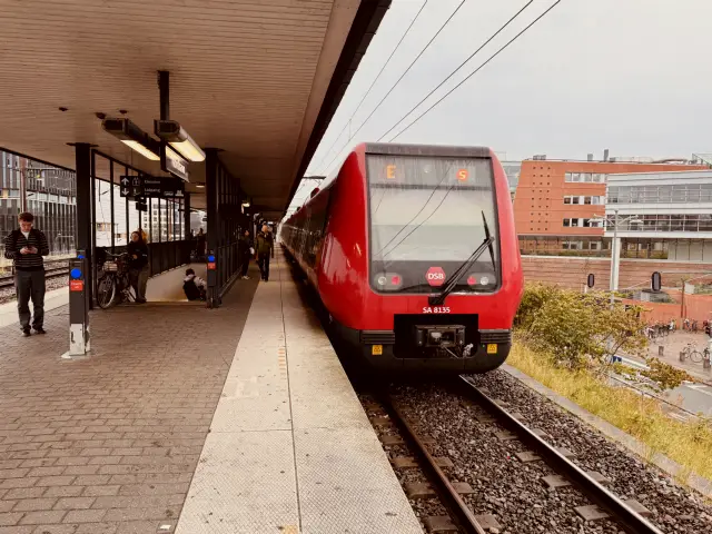 Billede af DSB SA 8135 fotograferet ud for Nordhavn S-togstrinbræt.