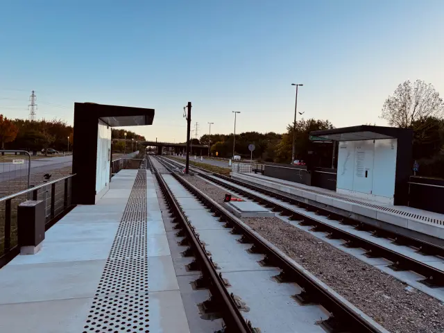 Billede af Delta Park Letbanestation.