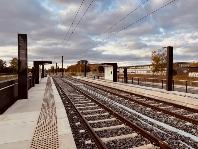 Billede af Glostrup Nord Letbanestation.