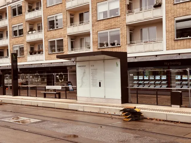 Billede af Lyngby Centrum Letbanestation.