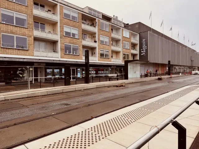 Billede af Lyngby Centrum Letbanestation.