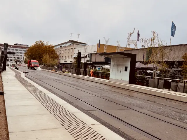 Billede af Lyngby Centrum Letbanestation.