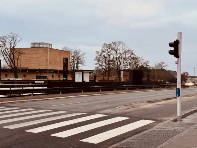 Billede af Herlev Hospital Letbanestation.