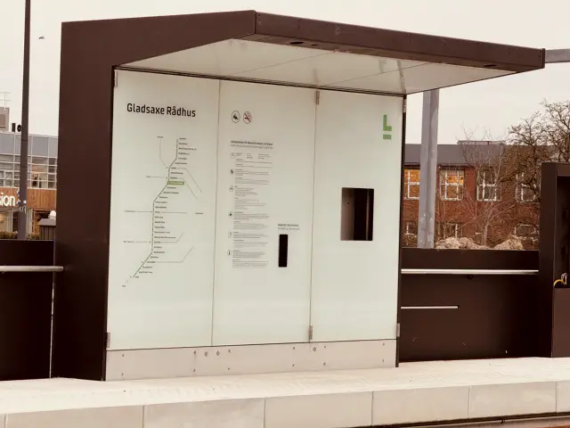 Billede af Gladsaxe Rådhus Letbanestation.