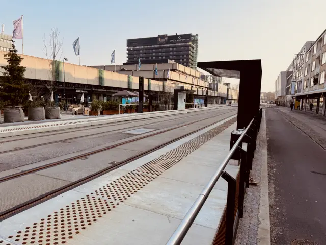 Billede af Lyngby Centrum Letbanestation.