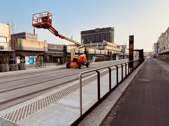 Billede af Lyngby Centrum Letbanestation.
