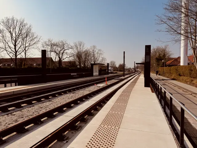 Billede af Fortunbyen Letbanestation.