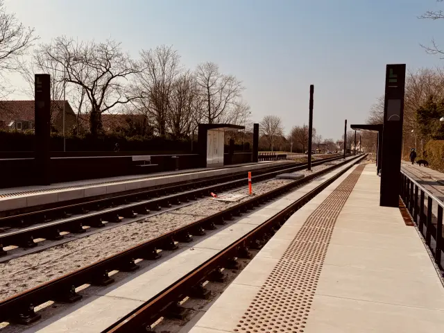 Billede af Fortunbyen Letbanestation.