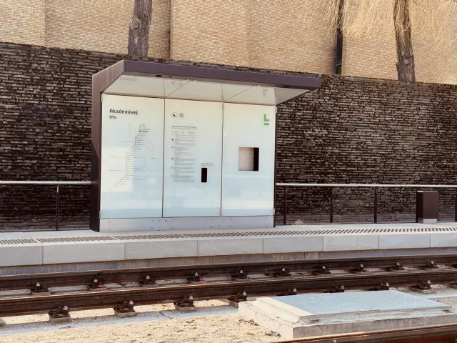 Billede af Akademivej DTU Letbanestation.