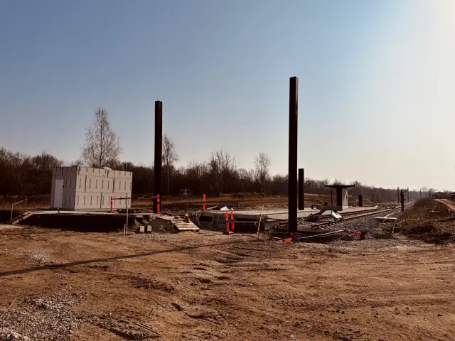 Billede af Lundtofte Letbanestation.