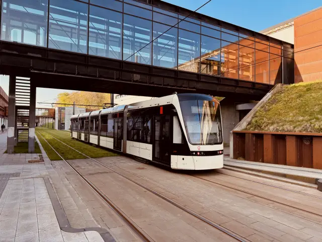 Billede af Campus Odense Letbanestation.