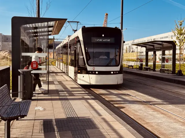 Billede af SDU Syd/Hospital Nord Letbanestation.