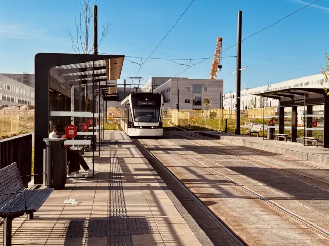 Billede af SDU Syd/Hospital Nord Letbanestation.