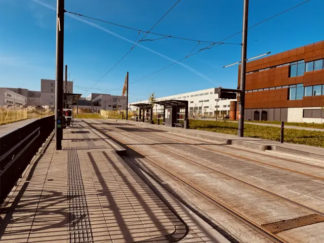 Billede af SDU Syd/Hospital Nord Letbanestation.