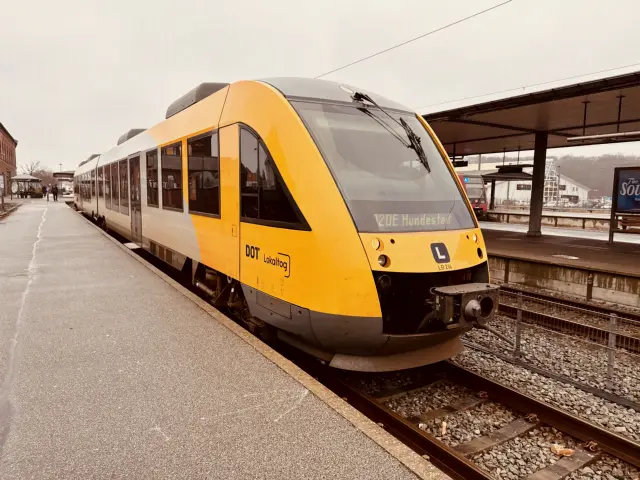 Billede af LT 114-214, tidligere LB 114-214 fotograferet ud for Hillerød Station.