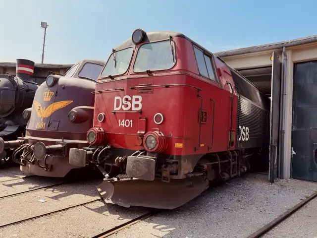 Billede af DSB MZ 1401 fotograferet på Danmarks Jernbanemuseum.