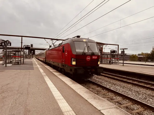 Billede af DSB EB 3213 fotograferet ud for Odense Banegård Center.