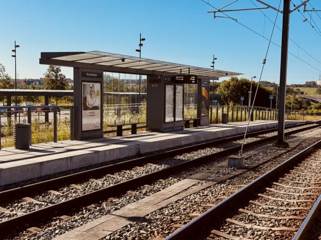 Billede af Klokhøjen Letbanestation.